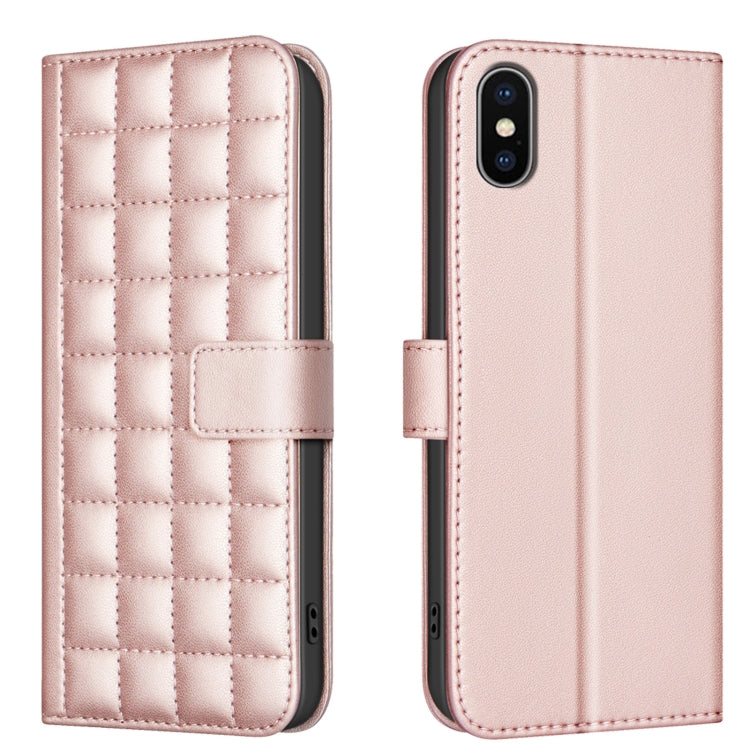 Square Texture Leather Phone Case, For iPhone 12 / 12 Pro, For iPhone 12 Pro Max, For iPhone 11 Pro Max, For iPhone 11, For iPhone 11 Pro, For iPhone XR, For iPhone XS Max, For iPhone 8 Plus / 7 Plus