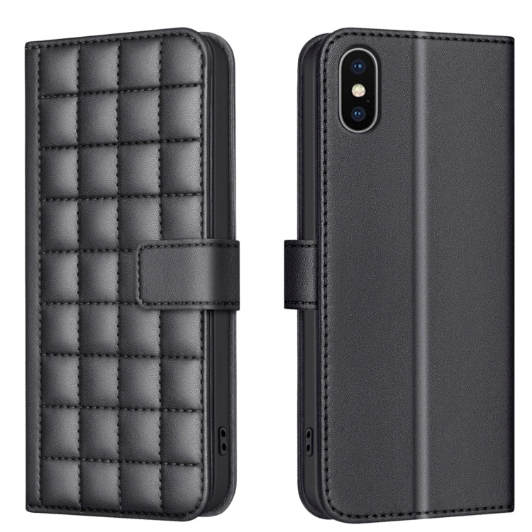 Square Texture Leather Phone Case, For iPhone 12 / 12 Pro, For iPhone 12 Pro Max, For iPhone 11 Pro Max, For iPhone 11, For iPhone 11 Pro, For iPhone XR, For iPhone XS Max, For iPhone 8 Plus / 7 Plus