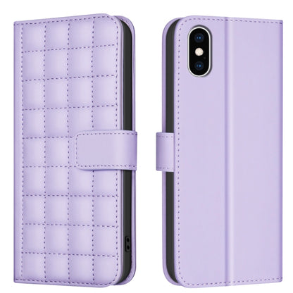Square Texture Leather Phone Case, For iPhone 12 / 12 Pro, For iPhone 12 Pro Max, For iPhone 11 Pro Max, For iPhone 11, For iPhone 11 Pro, For iPhone XR, For iPhone XS Max, For iPhone 8 Plus / 7 Plus