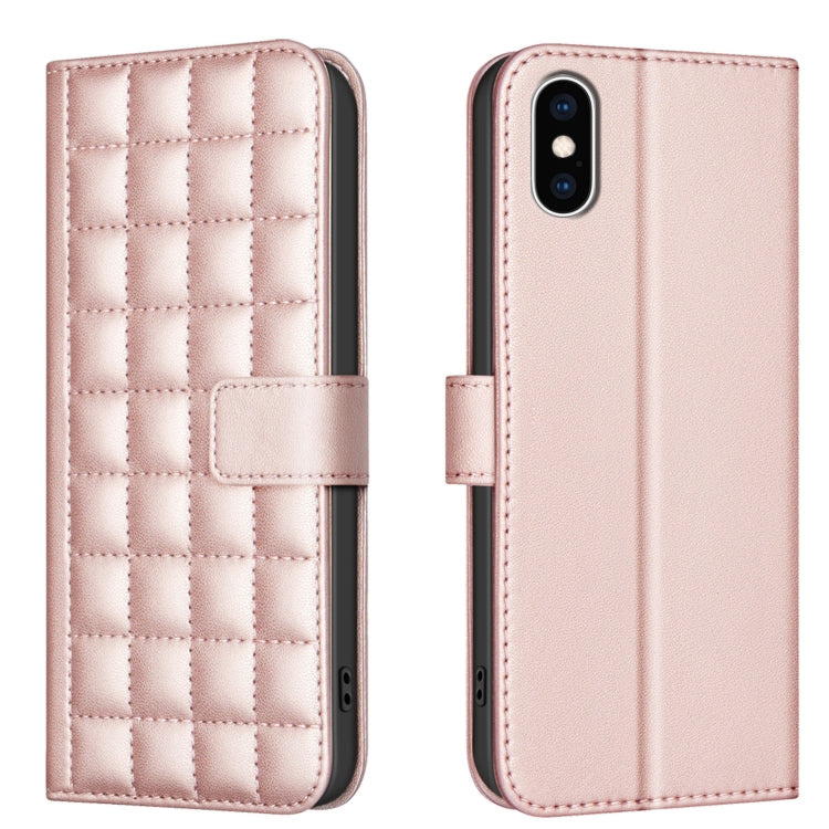 Square Texture Leather Phone Case, For iPhone 12 / 12 Pro, For iPhone 12 Pro Max, For iPhone 11 Pro Max, For iPhone 11, For iPhone 11 Pro, For iPhone XR, For iPhone XS Max, For iPhone 8 Plus / 7 Plus