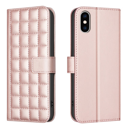Square Texture Leather Phone Case, For iPhone 12 / 12 Pro, For iPhone 12 Pro Max, For iPhone 11 Pro Max, For iPhone 11, For iPhone 11 Pro, For iPhone XR, For iPhone XS Max, For iPhone 8 Plus / 7 Plus