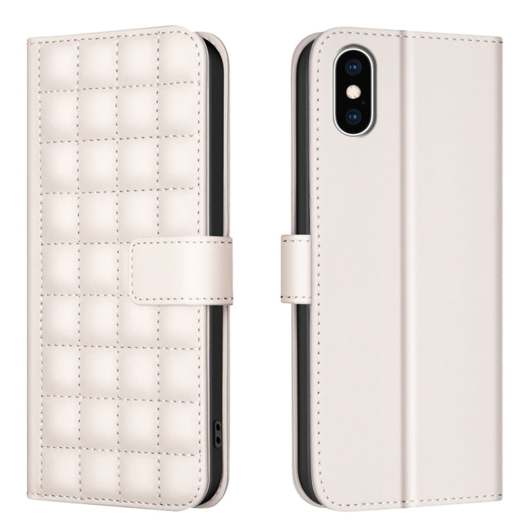 Square Texture Leather Phone Case, For iPhone 12 / 12 Pro, For iPhone 12 Pro Max, For iPhone 11 Pro Max, For iPhone 11, For iPhone 11 Pro, For iPhone XR, For iPhone XS Max, For iPhone 8 Plus / 7 Plus
