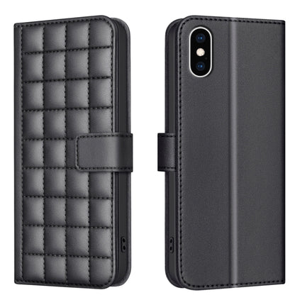 Square Texture Leather Phone Case, For iPhone 12 / 12 Pro, For iPhone 12 Pro Max, For iPhone 11 Pro Max, For iPhone 11, For iPhone 11 Pro, For iPhone XR, For iPhone XS Max, For iPhone 8 Plus / 7 Plus