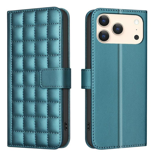 Square Texture Leather Phone Case, For iPhone 18 Pro Max/17 Pro Max, For iPhone 17e / 16e, For iPhone 16 Pro Max, For iPhone 16 Pro, For iPhone 16 Plus, For iPhone 16, For iPhone 15 Pro Max, For iPhone 15 Pro, For iPhone 15 Plus / 14 Plus, For iPhone 1...
