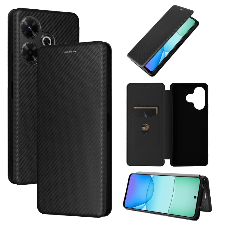 Carbon Fiber Texture Flip Leather Phone Case, For Redmi Turbo 5 Max 5G / Poco X8 Pro Max, For Redmi Turbo 5 5G / Poco X8 Pro, For Redmi Note 15 Pro+ 5G 163.3mm / Poco M8 Pro 5G, For Redmi Note 15 5G / 4G 164mm / Poco M8 5G                              ...