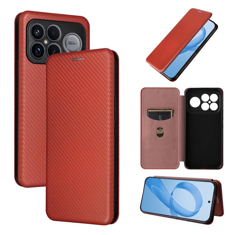 Carbon Fiber Texture Flip Leather Phone Case, For Redmi Turbo 5 Max 5G / Poco X8 Pro Max, For Redmi Turbo 5 5G / Poco X8 Pro, For Redmi Note 15 Pro+ 5G 163.3mm / Poco M8 Pro 5G, For Redmi Note 15 5G / 4G 164mm / Poco M8 5G                              ...