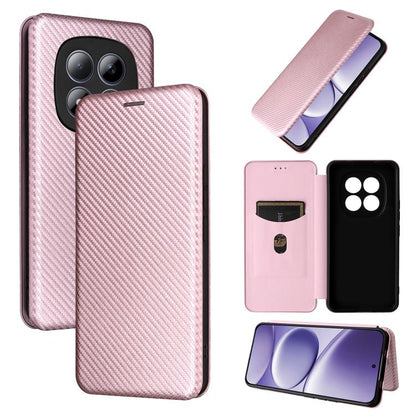 Carbon Fiber Texture Flip Leather Phone Case, For Redmi Turbo 5 Max 5G / Poco X8 Pro Max, For Redmi Turbo 5 5G / Poco X8 Pro, For Redmi Note 15 Pro+ 5G 163.3mm / Poco M8 Pro 5G, For Redmi Note 15 5G / 4G 164mm / Poco M8 5G                              ...