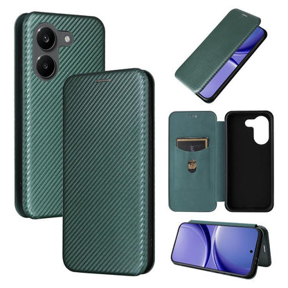 Carbon Fiber Texture Flip Leather Phone Case, For Redmi Turbo 5 Max 5G / Poco X8 Pro Max, For Redmi Turbo 5 5G / Poco X8 Pro, For Redmi Note 15 Pro+ 5G 163.3mm / Poco M8 Pro 5G, For Redmi Note 15 5G / 4G 164mm / Poco M8 5G                              ...