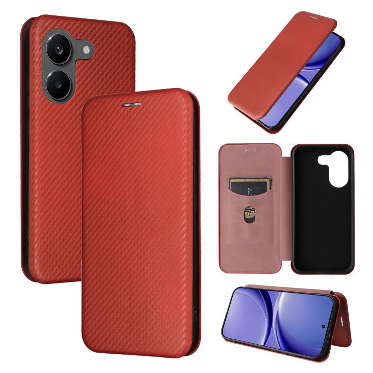 Carbon Fiber Texture Flip Leather Phone Case, For Redmi Turbo 5 Max 5G / Poco X8 Pro Max, For Redmi Turbo 5 5G / Poco X8 Pro, For Redmi Note 15 Pro+ 5G 163.3mm / Poco M8 Pro 5G, For Redmi Note 15 5G / 4G 164mm / Poco M8 5G                              ...