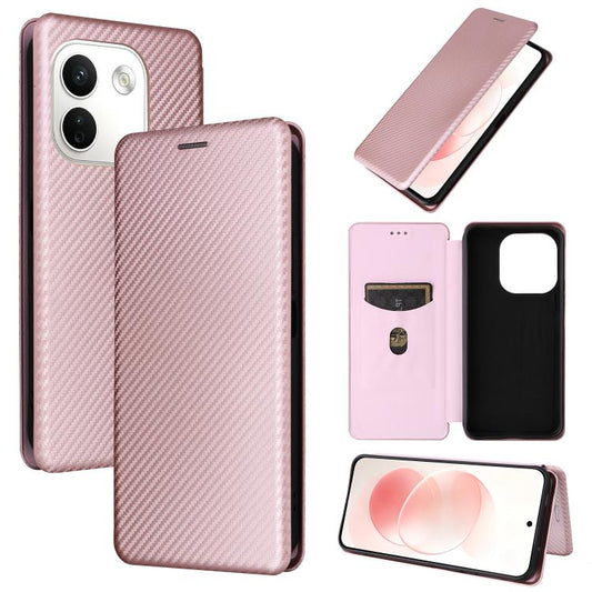 Carbon Fiber Texture Flip Leather Phone Case, For Redmi Note 17 Pro+ 5G Global 163.4mm, For Redmi Turbo 5 Max 5G / Poco X8 Pro Max, For Redmi Turbo 5 5G / Poco X8 Pro, For Redmi Note 15 Pro+ 5G 163.3mm / Poco M8 Pro 5G