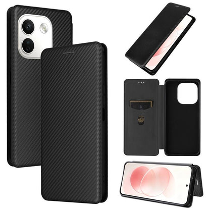 Carbon Fiber Texture Flip Leather Phone Case, For Redmi Note 17 Pro+ 5G Global 163.4mm, For Redmi Turbo 5 Max 5G / Poco X8 Pro Max, For Redmi Turbo 5 5G / Poco X8 Pro, For Redmi Note 15 Pro+ 5G 163.3mm / Poco M8 Pro 5G                                  ...