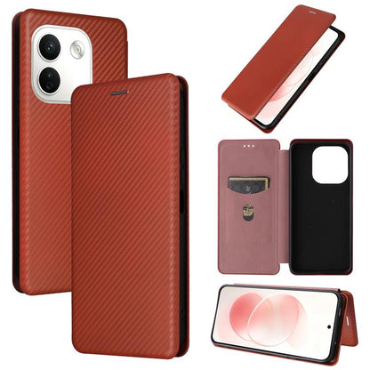 Carbon Fiber Texture Flip Leather Phone Case, For Redmi Note 17 Pro+ 5G Global 163.4mm, For Redmi Turbo 5 Max 5G / Poco X8 Pro Max, For Redmi Turbo 5 5G / Poco X8 Pro, For Redmi Note 15 Pro+ 5G 163.3mm / Poco M8 Pro 5G                                  ...