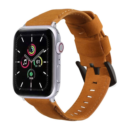 Genuine Leather Replacement Strap Watchband, For Apple Watch 5 & 4 40mm / 3 & 2 & 1 38mm