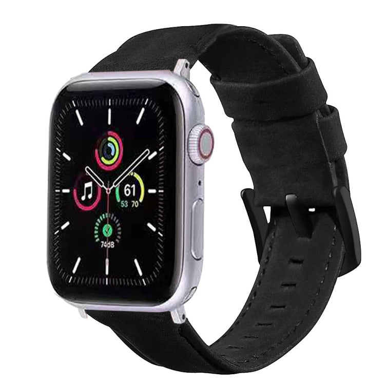 Genuine Leather Replacement Strap Watchband, For Apple Watch 5 & 4 40mm / 3 & 2 & 1 38mm