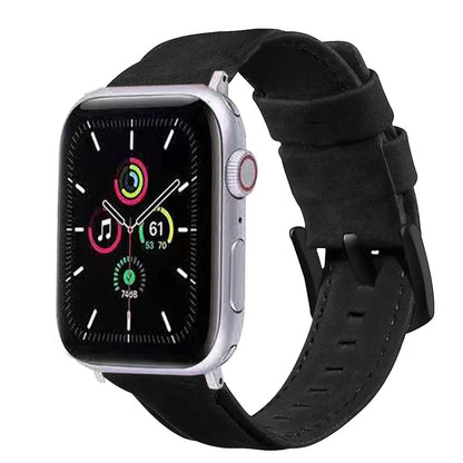 Genuine Leather Replacement Strap Watchband, For Apple Watch 5 & 4 40mm / 3 & 2 & 1 38mm