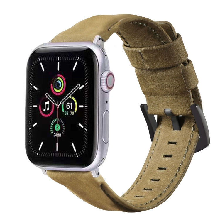 Genuine Leather Replacement Strap Watchband, For Apple Watch 5 & 4 40mm / 3 & 2 & 1 38mm
