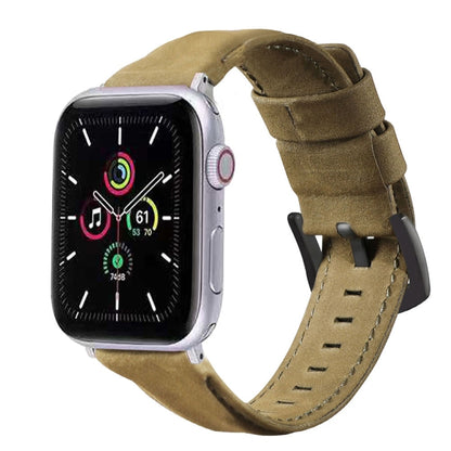 Genuine Leather Replacement Strap Watchband, For Apple Watch 5 & 4 40mm / 3 & 2 & 1 38mm