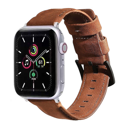Genuine Leather Replacement Strap Watchband, For Apple Watch 5 & 4 40mm / 3 & 2 & 1 38mm