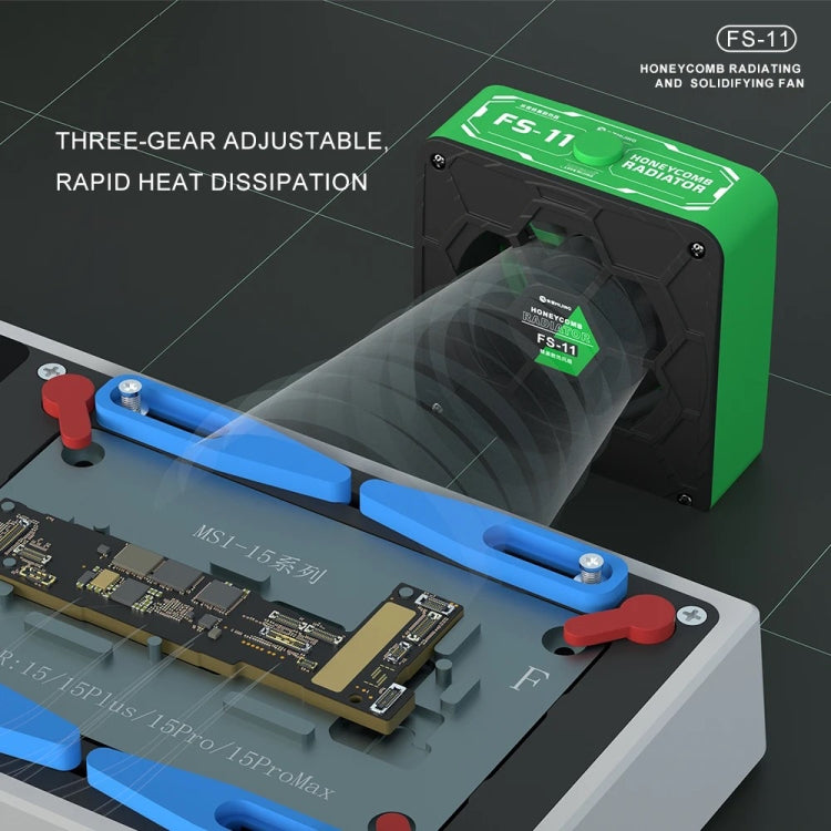 Mijing FS-11 Cooling + UV Curing + Smoke Extraction Honeycomb Radiating Fan