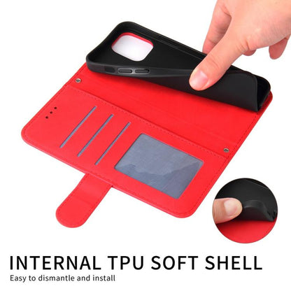 Skin Feel Life Tree Metal Button Leather Phone Case