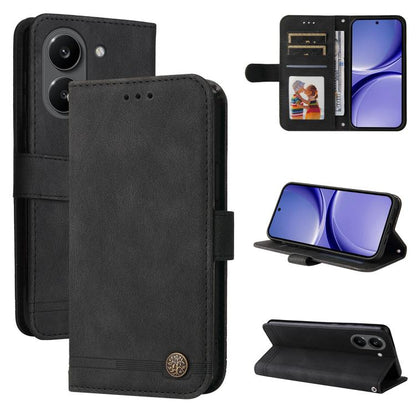 Skin Feel Life Tree Metal Button Leather Phone Case, For Redmi Note 17 5G / 4G Global 171mm, For Redmi Note 17 Pro+ 5G Global 163mm, For Redmi 17 5G / 4G Global 170mm, For Redmi 15a 5G, For Redmi Turbo 5 Max 5G / Poco X8 Pro Max 5G                     ...