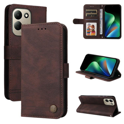 Skin Feel Life Tree Metal Button Leather Phone Case, For Redmi Note 17 5G / 4G Global 171mm, For Redmi Note 17 Pro+ 5G Global 163mm, For Redmi 17 5G / 4G Global 170mm, For Redmi 15a 5G, For Redmi Turbo 5 Max 5G / Poco X8 Pro Max 5G                     ...
