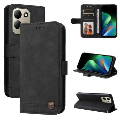 Skin Feel Life Tree Metal Button Leather Phone Case, For Redmi Note 17 5G / 4G Global 171mm, For Redmi Note 17 Pro+ 5G Global 163mm, For Redmi 17 5G / 4G Global 170mm, For Redmi 15a 5G, For Redmi Turbo 5 Max 5G / Poco X8 Pro Max 5G                     ...