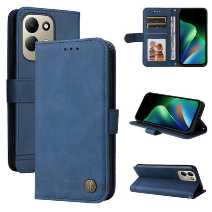 Skin Feel Life Tree Metal Button Leather Phone Case, For Redmi Note 17 5G / 4G Global 171mm, For Redmi Note 17 Pro+ 5G Global 163mm, For Redmi 17 5G / 4G Global 170mm, For Redmi 15a 5G, For Redmi Turbo 5 Max 5G / Poco X8 Pro Max 5G                     ...