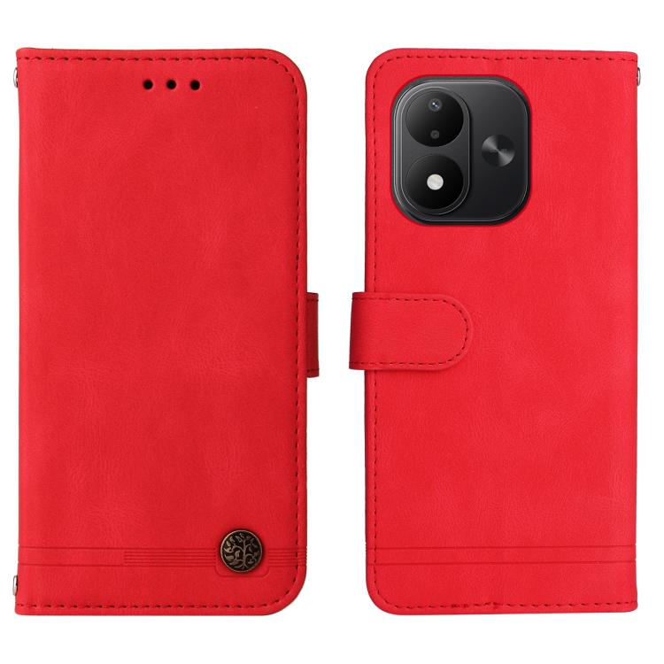 Skin Feel Life Tree Metal Button Leather Phone Case, For Redmi Note 17 5G / 4G Global 171mm, For Redmi Note 17 Pro+ 5G Global 163mm, For Redmi 17 5G / 4G Global 170mm, For Redmi 15a 5G, For Redmi Turbo 5 Max 5G / Poco X8 Pro Max 5G                     ...