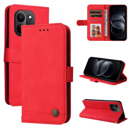 Skin Feel Life Tree Metal Button Leather Phone Case, For Redmi Note 17 5G / 4G Global 171mm, For Redmi Note 17 Pro+ 5G Global 163mm, For Redmi 17 5G / 4G Global 170mm, For Redmi 15a 5G, For Redmi Turbo 5 Max 5G / Poco X8 Pro Max 5G                     ...