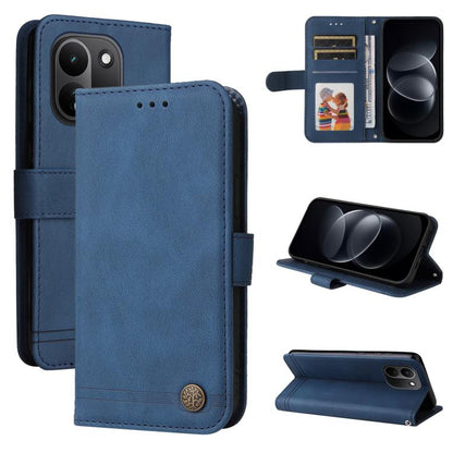 Skin Feel Life Tree Metal Button Leather Phone Case, For Redmi Note 17 5G / 4G Global 171mm, For Redmi Note 17 Pro+ 5G Global 163mm, For Redmi 17 5G / 4G Global 170mm, For Redmi 15a 5G, For Redmi Turbo 5 Max 5G / Poco X8 Pro Max 5G                     ...