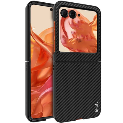 imak Ruiyi Series Carbon Fiber PU + PC Phone Case, For Motorola Razr 60 Ultra, For Motorola Razr 50 Ultra / Razr+ 2024, For Motorola Razr 50 / Razr 2024