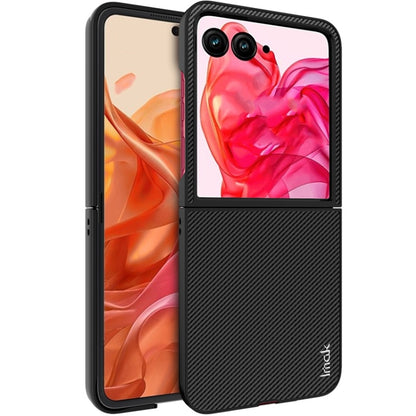 imak Ruiyi Series Carbon Fiber PU + PC Phone Case, For Motorola Razr 60 Ultra, For Motorola Razr 50 Ultra / Razr+ 2024, For Motorola Razr 50 / Razr 2024