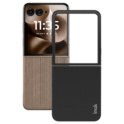 imak Ruiyi Series Carbon Fiber PU + PC Phone Case, For Motorola Razr 60 Ultra, For Motorola Razr 50 Ultra / Razr+ 2024, For Motorola Razr 50 / Razr 2024
