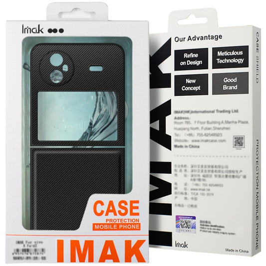 imak Ruiyi Series Carbon Fiber PU + PC Phone Case, For Motorola Razr 60 Ultra, For Motorola Razr 50 Ultra / Razr+ 2024, For Motorola Razr 50 / Razr 2024