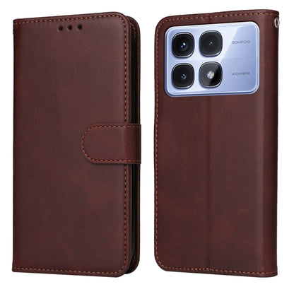 Classic Calf Texture Flip Leather Phone Case, For Redmi Note 14 4G 163.25mm Global, For Redmi Note 14 5G, For Redmi Note 14 Pro 5G / Note 14 Pro+ 5G, For Redmi 14C 4G, For Redmi K70 Ultra, For Redmi 13 4G / Note 13R