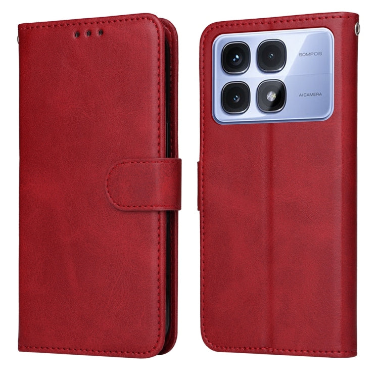 Classic Calf Texture Flip Leather Phone Case, For Redmi Note 14 4G 163.25mm Global, For Redmi Note 14 5G, For Redmi Note 14 Pro 5G / Note 14 Pro+ 5G, For Redmi 14C 4G, For Redmi K70 Ultra, For Redmi 13 4G / Note 13R