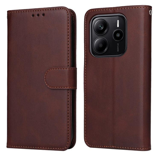Classic Calf Texture Flip Leather Phone Case, For Redmi Note 14 4G 164.84mm, For Redmi Turbo 4 / Xiaomi Poco X7 Pro, For Redmi K80 Pro, For Redmi K80, For Redmi Note 14 4G 163.25mm Global, For Redmi Note 14 5G, For Redmi Note 14 Pro 5G / Note 14 Pro+ 5...