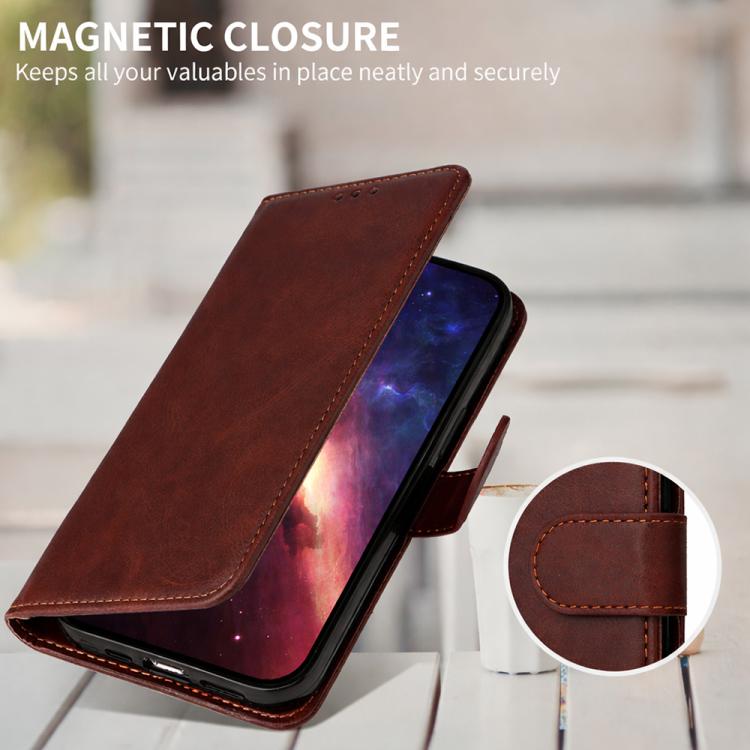 Classic Calf Texture Flip Leather Phone Case, For Redmi Note 17 5G / 4G Global 171mm, For Redmi Note 17 Pro+ 5G Global 163mm, For Redmi 17 5G / 4G Global 170mm, For Redmi 15a 5G, For Redmi Turbo 5 Max 5G / Poco X8 Pro Max 5G                            ...