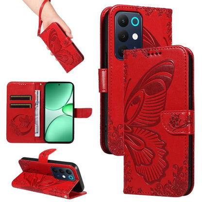 Swallowtail Butterfly Embossed Leather Phone Case, For Realme C85 5G/15X 5G India, For Realme C85 Pro 4G, For Realme 15T 5G, For Realme C71 4G India, For Realme 15 5G, For Realme 14x 5G, For Realme C63 / C61 Global
