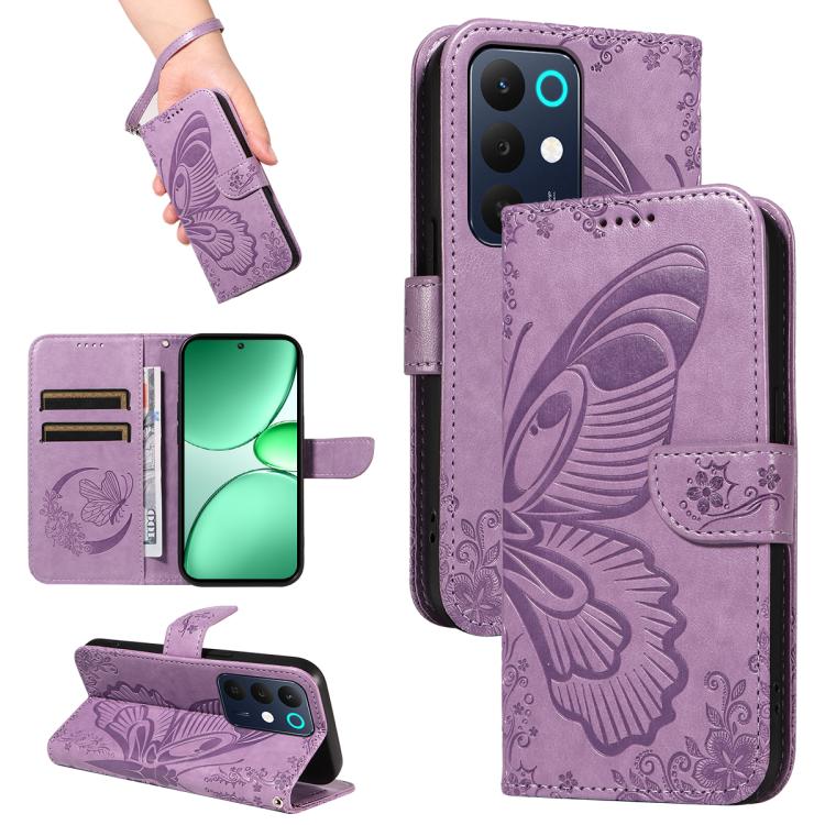 Swallowtail Butterfly Embossed Leather Phone Case, For Realme C85 5G/15X 5G India, For Realme C85 Pro 4G, For Realme 15T 5G, For Realme C71 4G India, For Realme 15 5G, For Realme 14x 5G, For Realme C63 / C61 Global