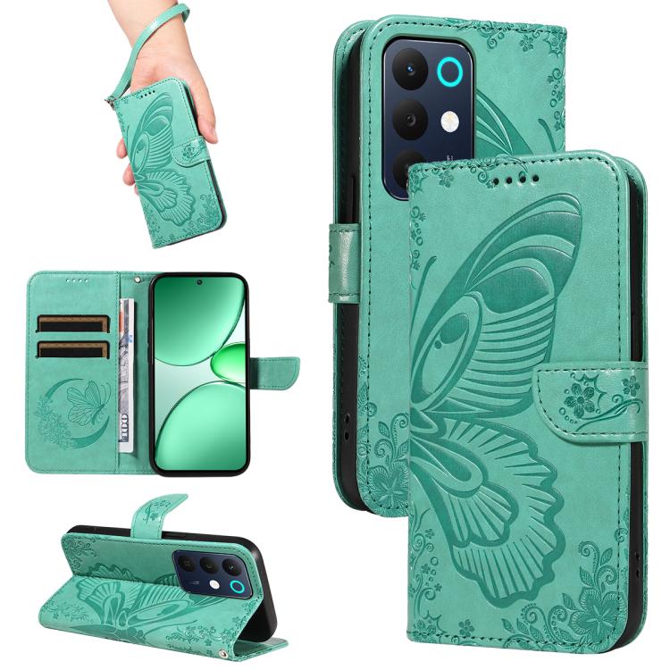 Swallowtail Butterfly Embossed Leather Phone Case, For Realme C85 5G/15X 5G India, For Realme C85 Pro 4G, For Realme 15T 5G, For Realme C71 4G India, For Realme 15 5G, For Realme 14x 5G, For Realme C63 / C61 Global
