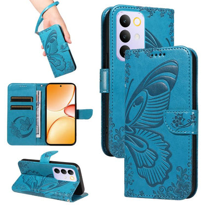 Swallowtail Butterfly Embossed Leather Phone Case, For Realme C85 5G/15X 5G India, For Realme C85 Pro 4G, For Realme 15T 5G, For Realme C71 4G India, For Realme 15 5G, For Realme 14x 5G, For Realme C63 / C61 Global
