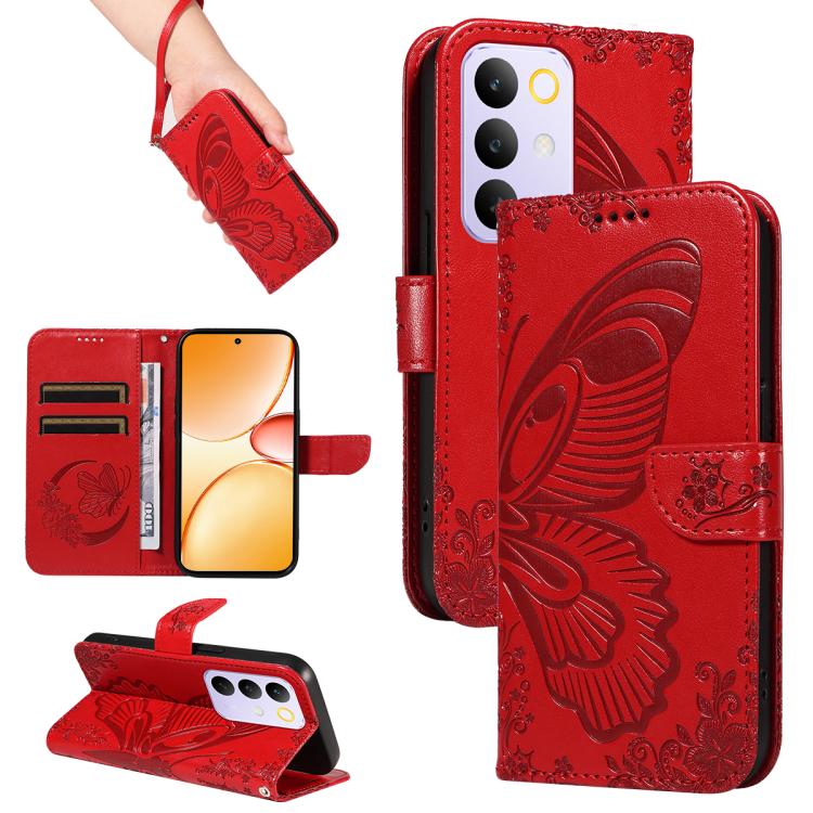 Swallowtail Butterfly Embossed Leather Phone Case, For Realme C85 5G/15X 5G India, For Realme C85 Pro 4G, For Realme 15T 5G, For Realme C71 4G India, For Realme 15 5G, For Realme 14x 5G, For Realme C63 / C61 Global