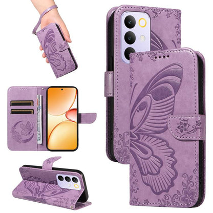 Swallowtail Butterfly Embossed Leather Phone Case, For Realme C85 5G/15X 5G India, For Realme C85 Pro 4G, For Realme 15T 5G, For Realme C71 4G India, For Realme 15 5G, For Realme 14x 5G, For Realme C63 / C61 Global