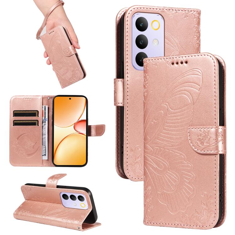 Swallowtail Butterfly Embossed Leather Phone Case, For Realme C85 5G/15X 5G India, For Realme C85 Pro 4G, For Realme 15T 5G, For Realme C71 4G India, For Realme 15 5G, For Realme 14x 5G, For Realme C63 / C61 Global