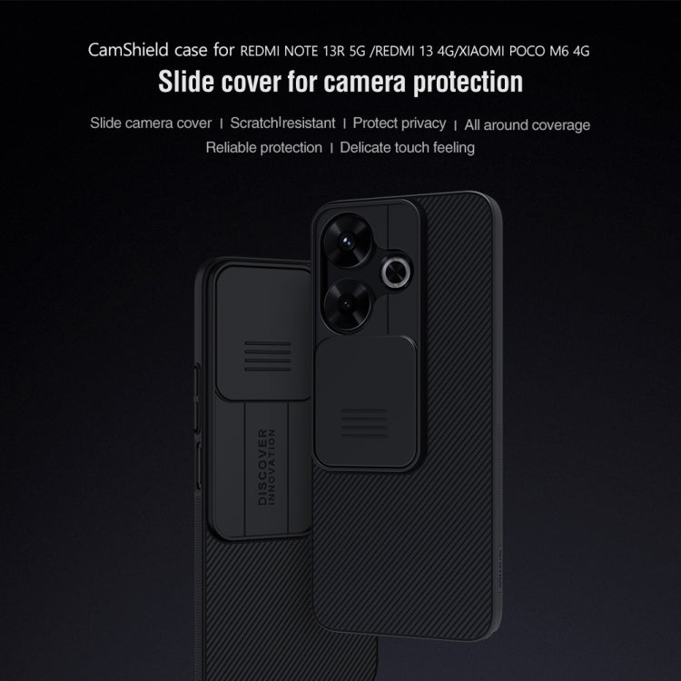 NILLKIN Black Mirror Series Camshield PC Phone Case, For Xiaomi Poco M6 4G