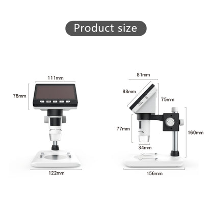 0-40mm 1080P 4.3 inch LCD Screen Mobile Phone Repair Industry HD Electron Didital Microscope