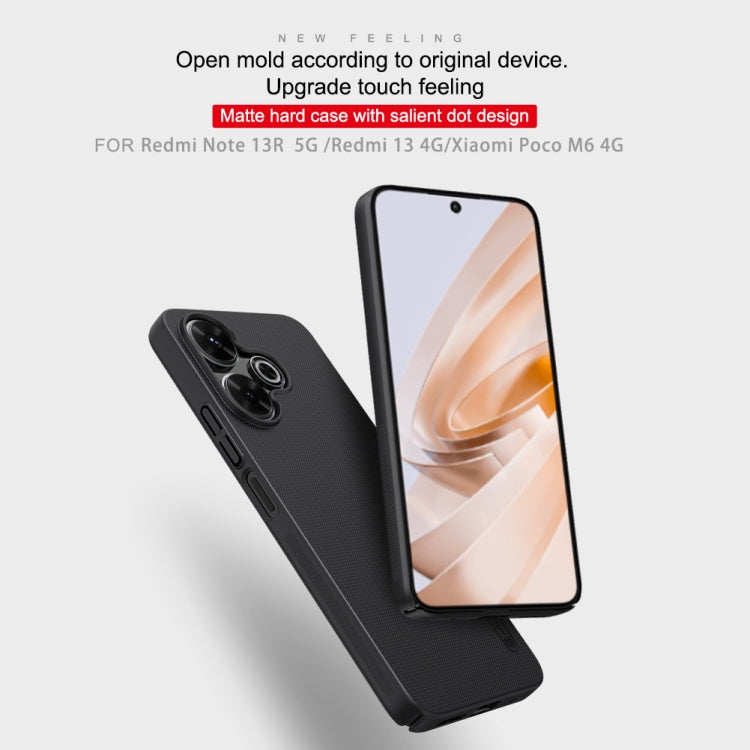 NILLKIN Frosted PC Phone Case, For Xiaomi Poco M6 4G