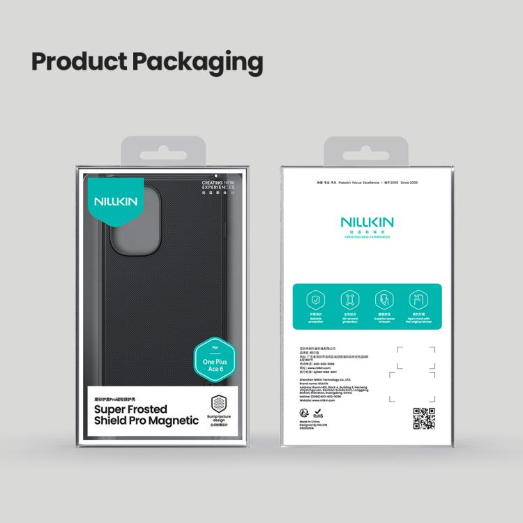 NILLKIN Frosted Shield Pro Magnetic Phone Case, For OnePlus Ace 6